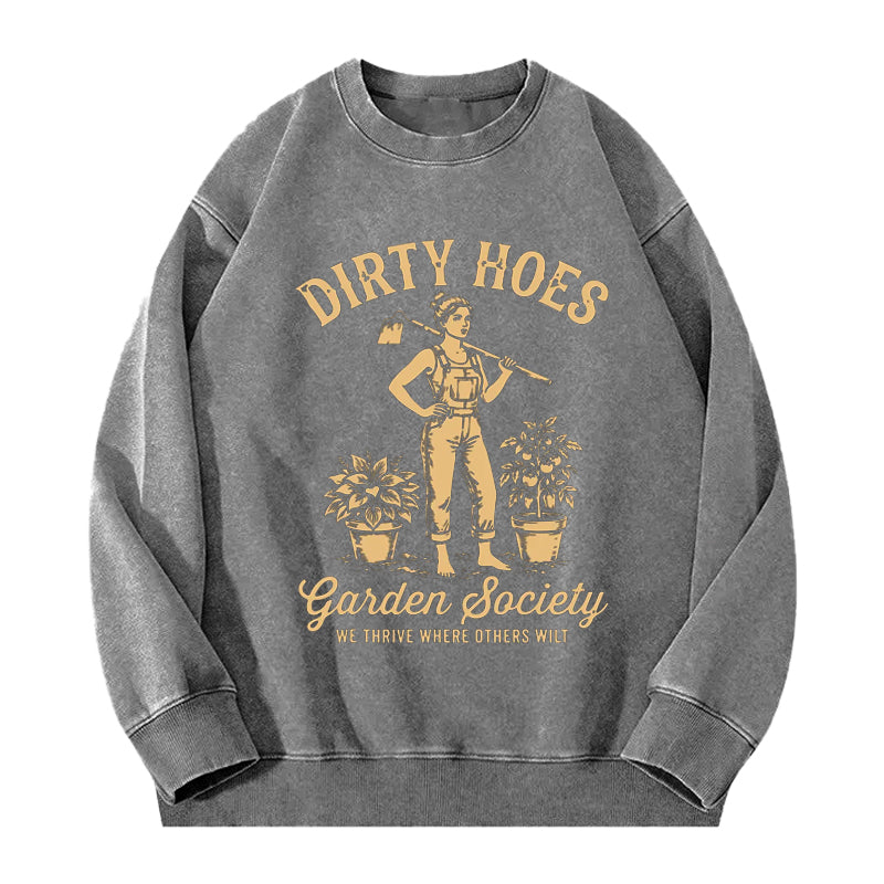 Vintage Dirty Hoes Garden Society Washed Crewneck Sweatshirt