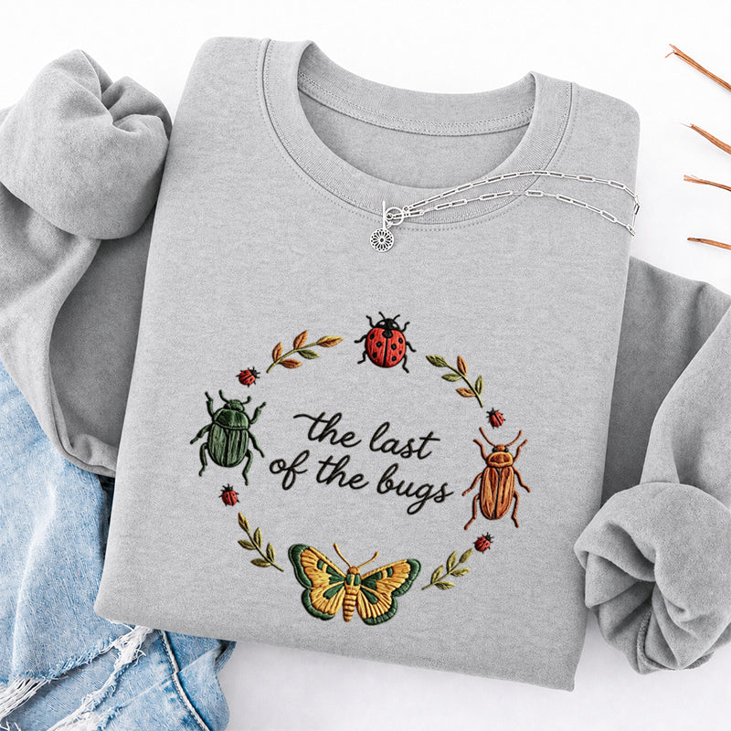 Embroidered the Last of the Bugs Classic Crewneck Sweatshirt