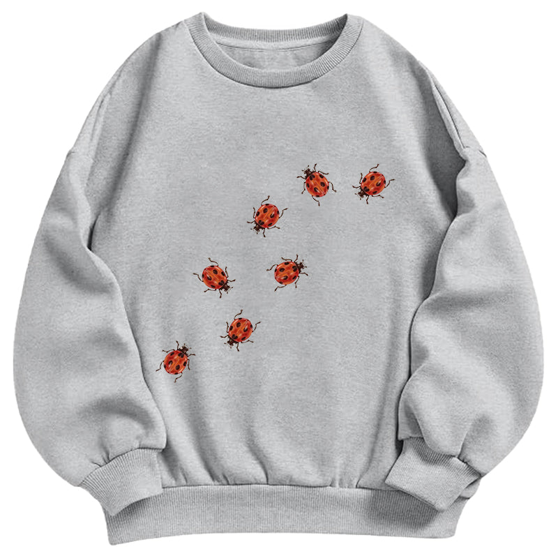 Funny Ladybug Classic Adult Unisex Crewneck Sweatshirts