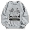 Vintage Cassette Wildflowers Classic Adult Unisex Crewneck Sweatshirts