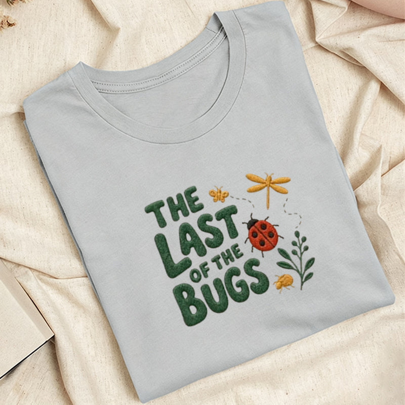 Embroidered The Last of the Bugs Classic Adult Unisex Crew Neck T-Shirt