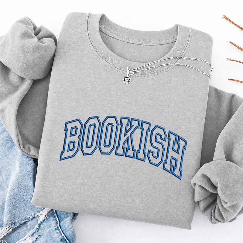 Embroidered Bookish Classic Crewneck Sweatshirt