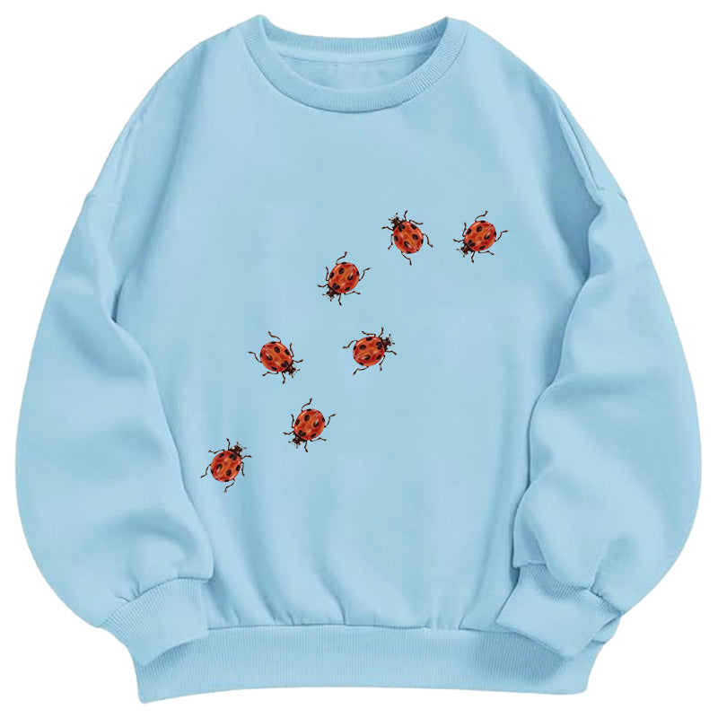 Funny Ladybug Classic Adult Unisex Crewneck Sweatshirts