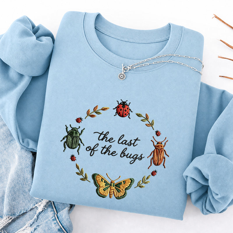 Embroidered the Last of the Bugs Classic Crewneck Sweatshirt