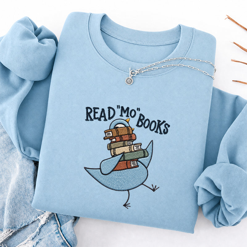 Embroidered Read Mo Books Classic Crewneck Sweatshirt