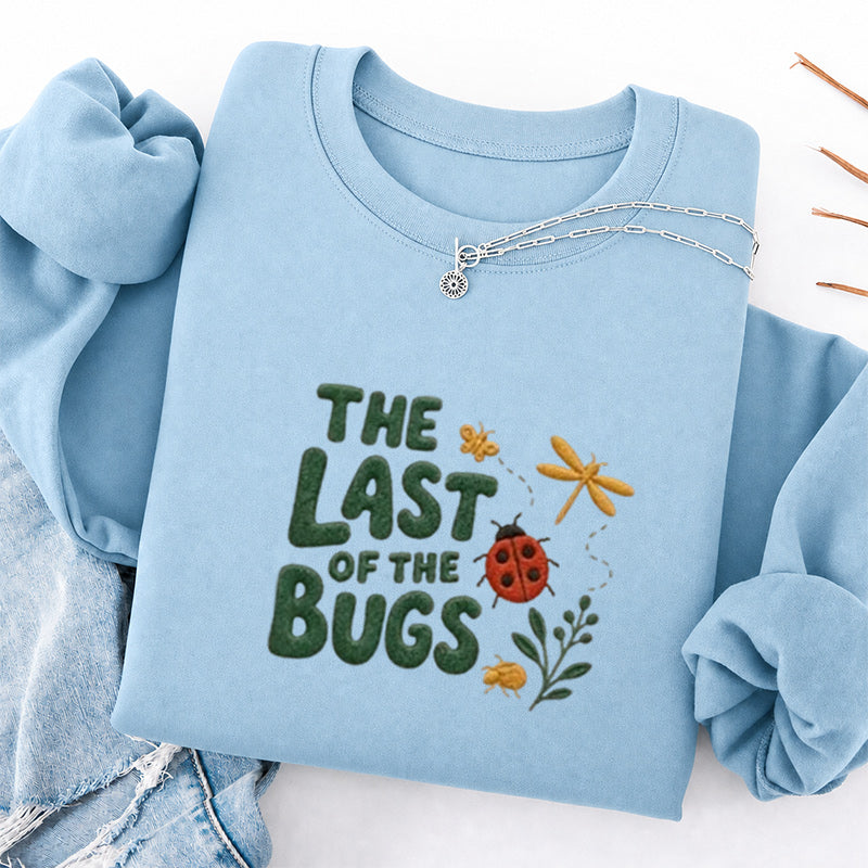 Embroidered The Last of the Bugs Classic Crewneck Sweatshirt