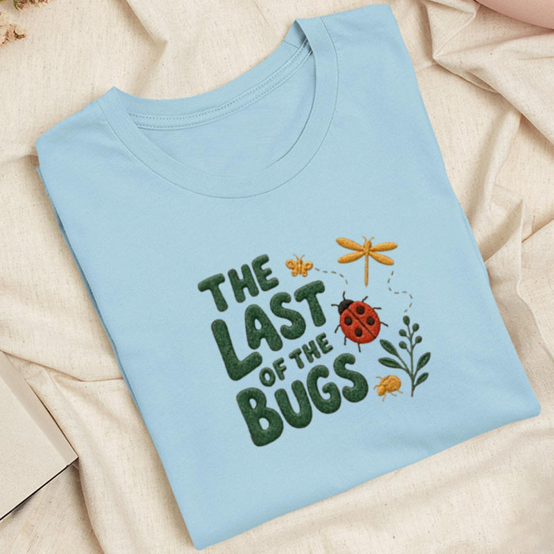 Embroidered The Last of the Bugs Classic Adult Unisex Crew Neck T-Shirt