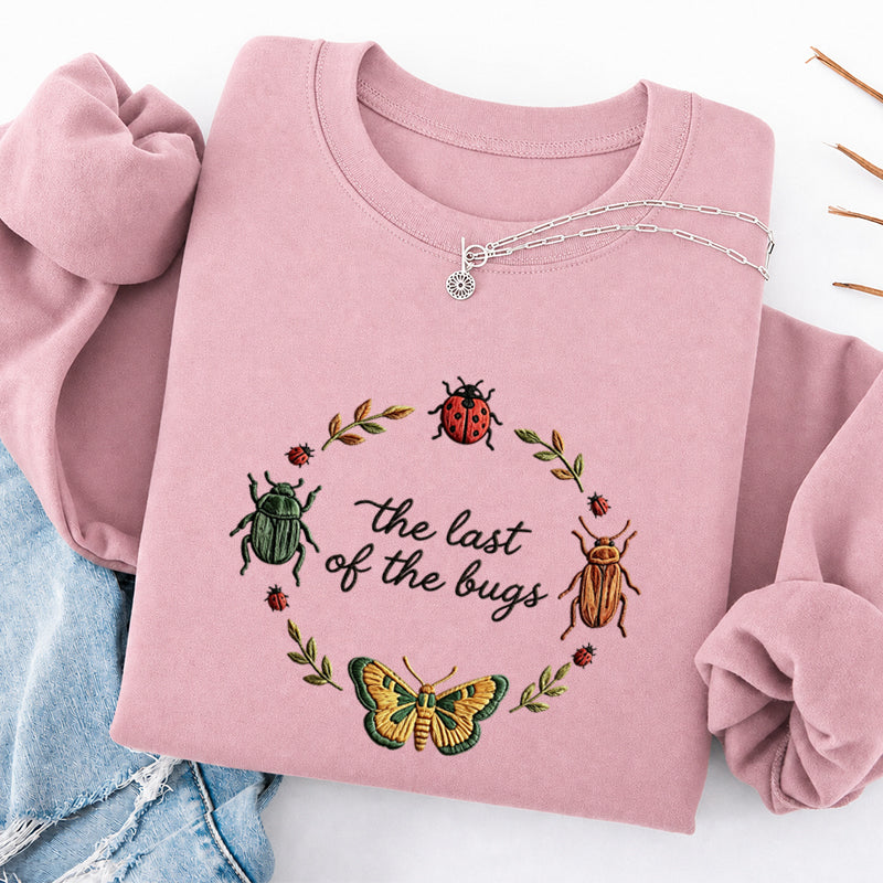 Embroidered the Last of the Bugs Classic Crewneck Sweatshirt