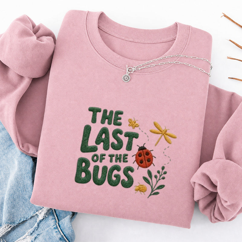 Embroidered The Last of the Bugs Classic Crewneck Sweatshirt