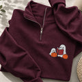 Embroidered Ghost Stories Classic Quarter Zip Sweatshirt