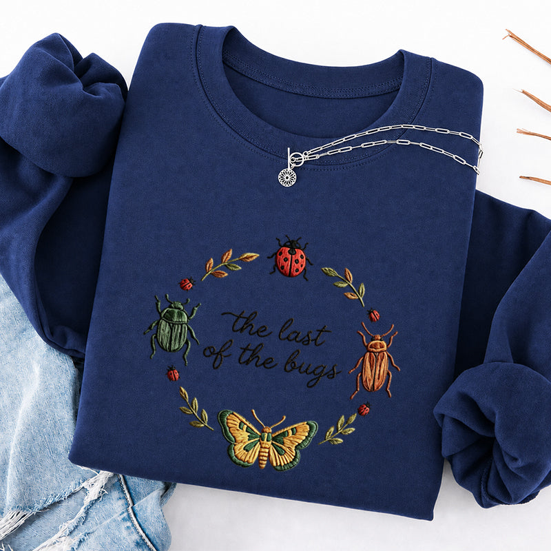 Embroidered the Last of the Bugs Classic Crewneck Sweatshirt