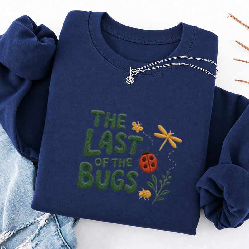 Embroidered The Last of the Bugs Classic Crewneck Sweatshirt