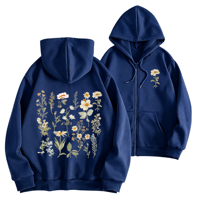 A Garden in Bloom Classic Adult Unisex Full Zip Hoodie