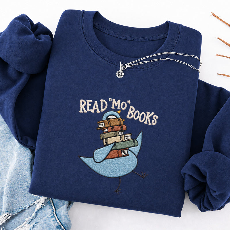 Embroidered Read Mo Books Classic Crewneck Sweatshirt