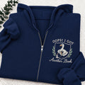 Embroidered Goose Got Another Book Classic Adult Unisex Full Zip Hoodie