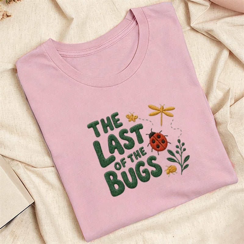 Embroidered The Last of the Bugs Classic Adult Unisex Crew Neck T-Shirt