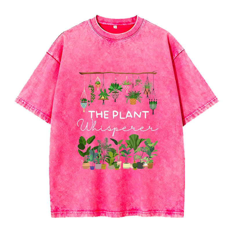 The Plant Whisperer Washed Crew Neck T-Shirt