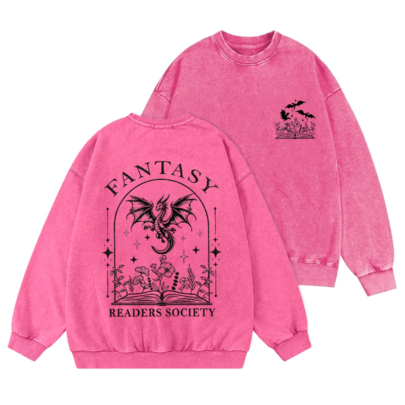 Fantasy Reader Society Washed Crewneck Sweatshirt