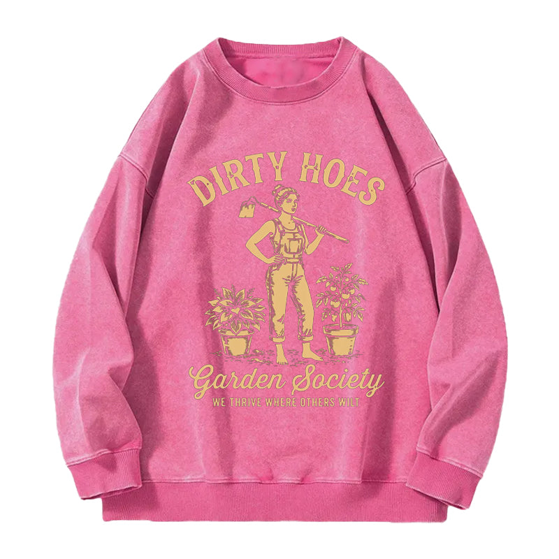 Vintage Dirty Hoes Garden Society Washed Crewneck Sweatshirt