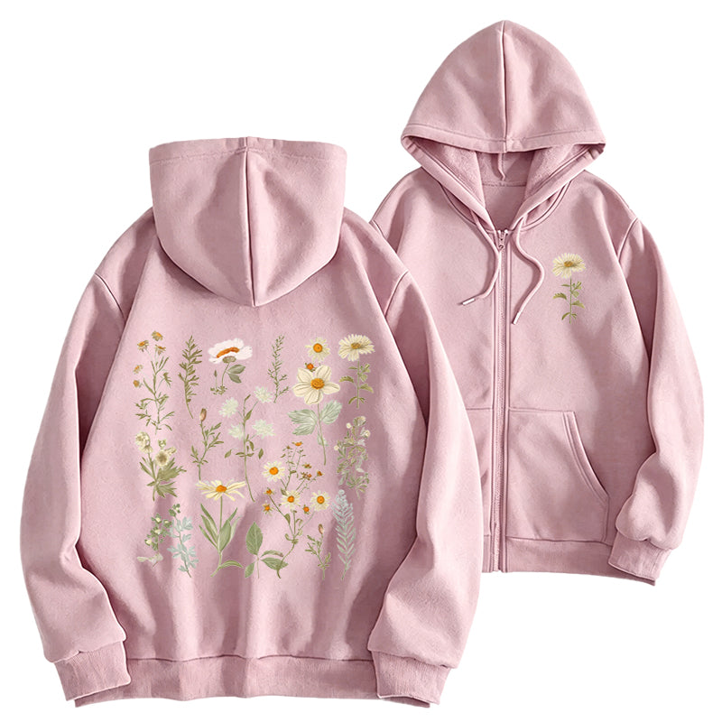 A Garden in Bloom Classic Adult Unisex Full Zip Hoodie