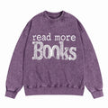 Read More Books Retro Bookish Washed Crewneck Sweatshirt