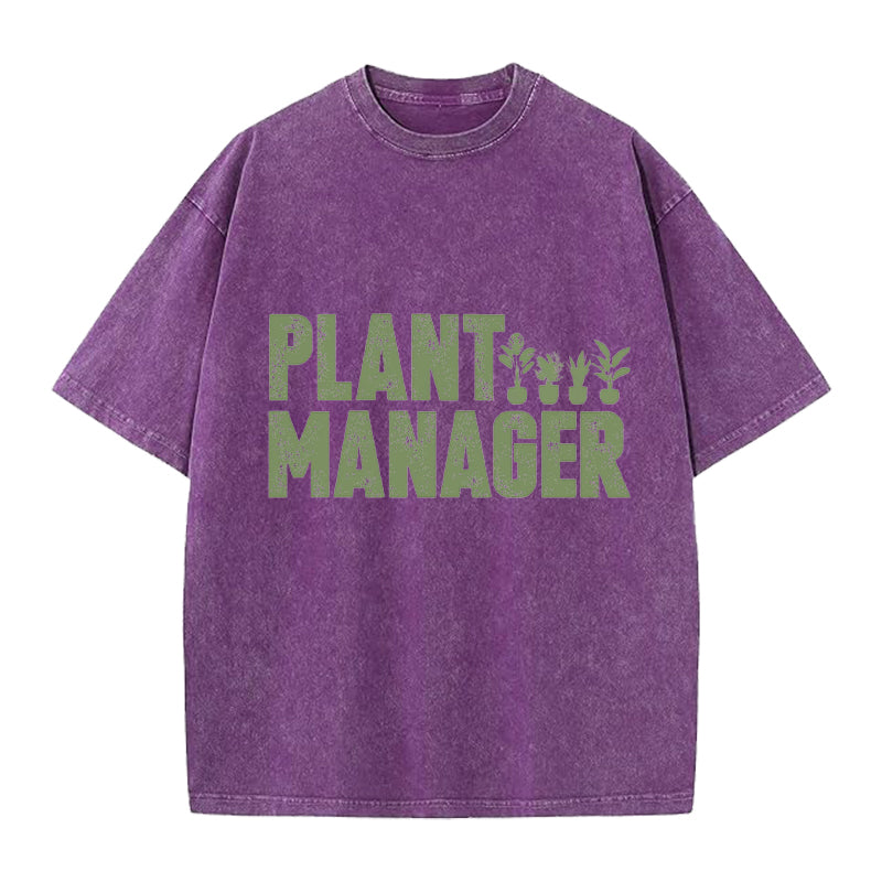Plant Manager Washed Crew Neck T-Shirt