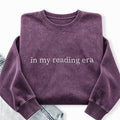 Embroidered In My Reading Era Washed Crewneck Sweatshirt