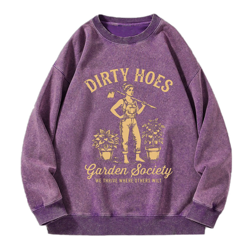 Vintage Dirty Hoes Garden Society Washed Crewneck Sweatshirt