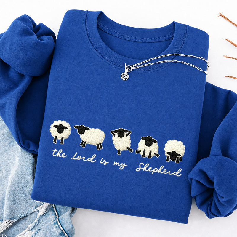 Embroidered Christian Sheep Classic Crewneck Sweatshirt