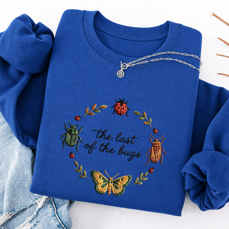 Embroidered the Last of the Bugs Classic Crewneck Sweatshirt