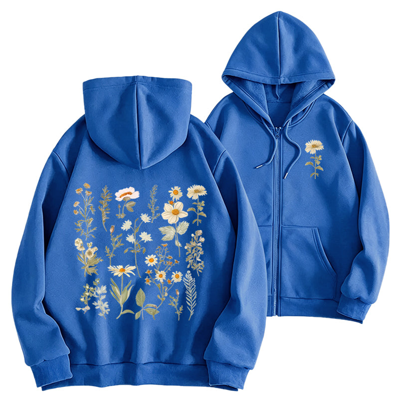 A Garden in Bloom Classic Adult Unisex Full Zip Hoodie