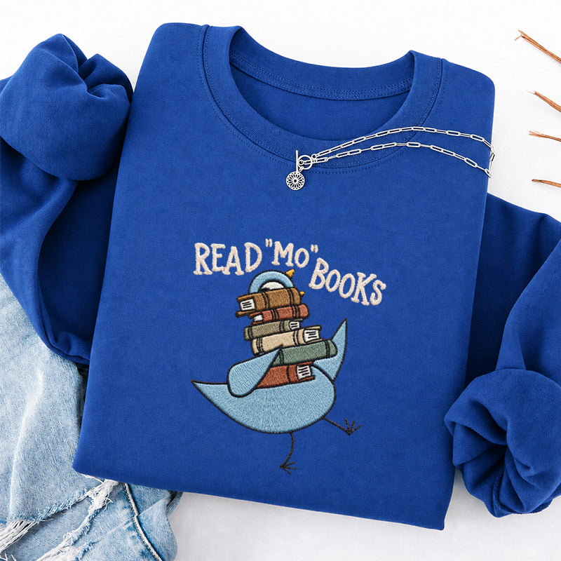 Embroidered Read Mo Books Classic Crewneck Sweatshirt