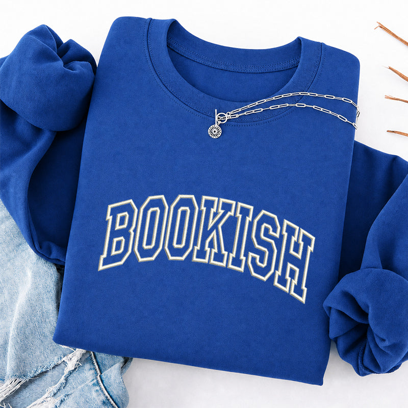 Embroidered Bookish Classic Crewneck Sweatshirt