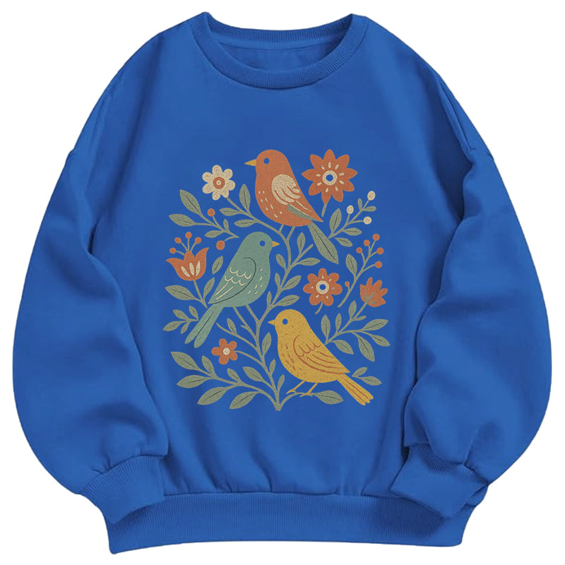 Vintage Birds & Botanical Classic Adult Unisex Crewneck Sweatshirts