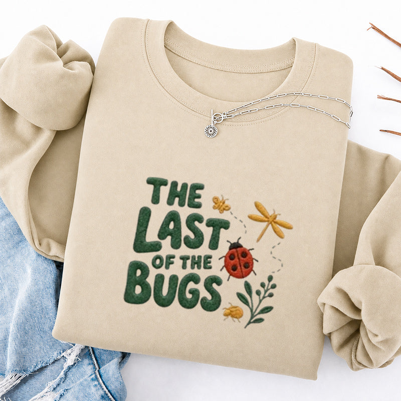 Embroidered The Last of the Bugs Classic Crewneck Sweatshirt