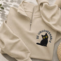 Embroidered Be Ungovernable Black Cat Classic Quarter Zip Sweatshirt
