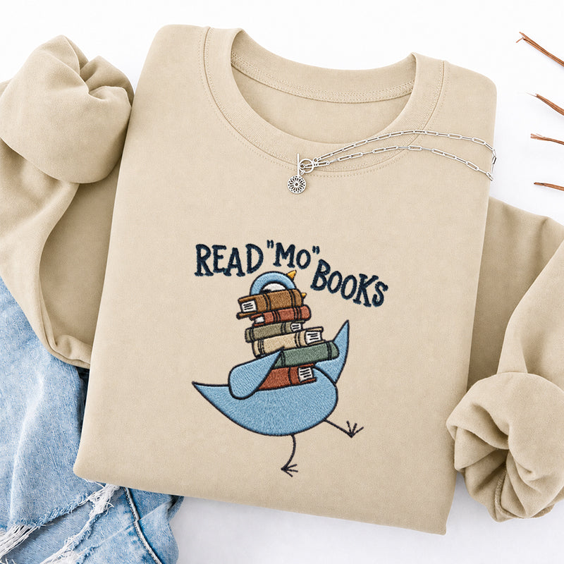 Embroidered Read Mo Books Classic Crewneck Sweatshirt