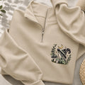 Embroidered Witchy Frog Classic Quarter Zip Sweatshirt