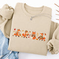 Embroidered Autumn Fox Classic Crewneck Sweatshirt