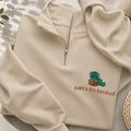 Embroidered Sorry I'm Booked Classic Quarter Zip Sweatshirt
