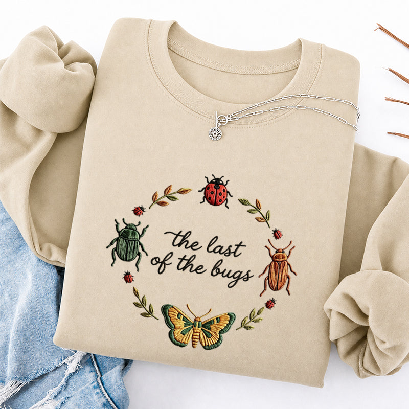 Embroidered the Last of the Bugs Classic Crewneck Sweatshirt
