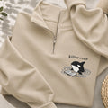 Embroidered Killer Read Orca Classic Quarter Zip Sweatshirt