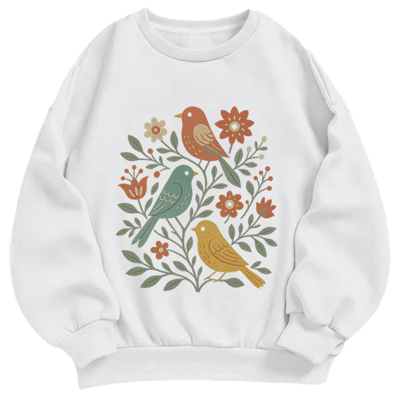 Vintage Birds & Botanical Classic Adult Unisex Crewneck Sweatshirts