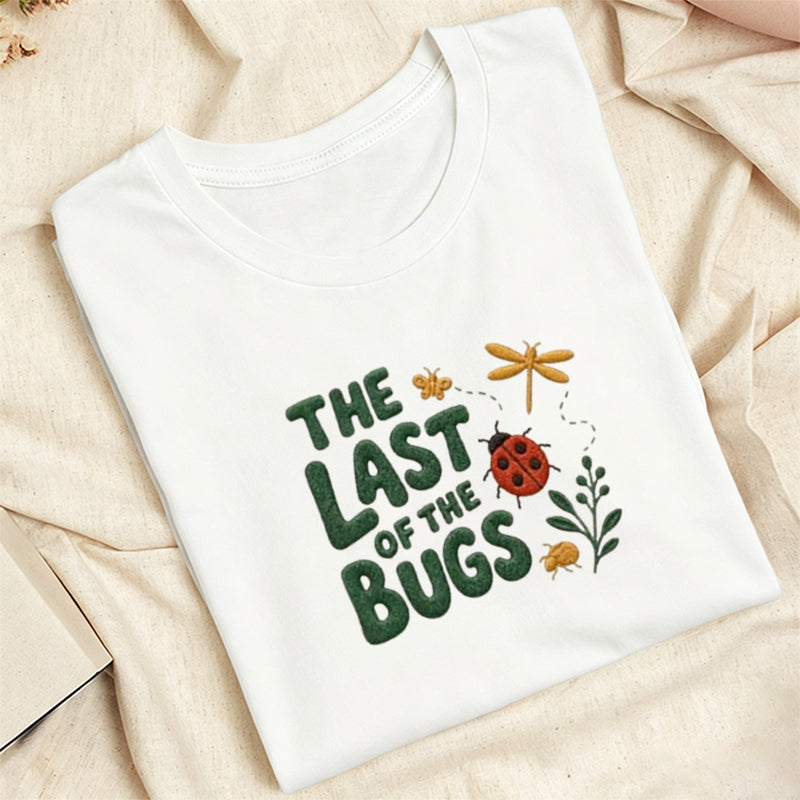 Embroidered The Last of the Bugs Classic Adult Unisex Crew Neck T-Shirt