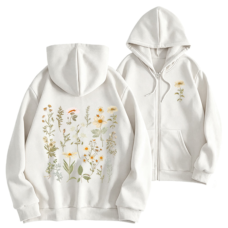 A Garden in Bloom Classic Adult Unisex Full Zip Hoodie