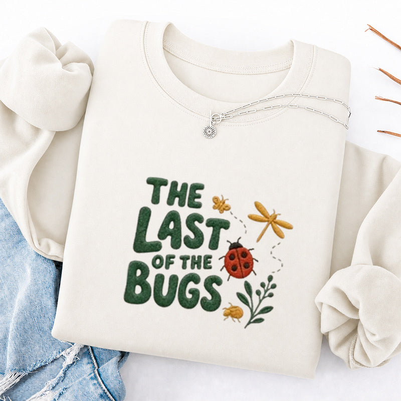 Embroidered The Last of the Bugs Classic Crewneck Sweatshirt