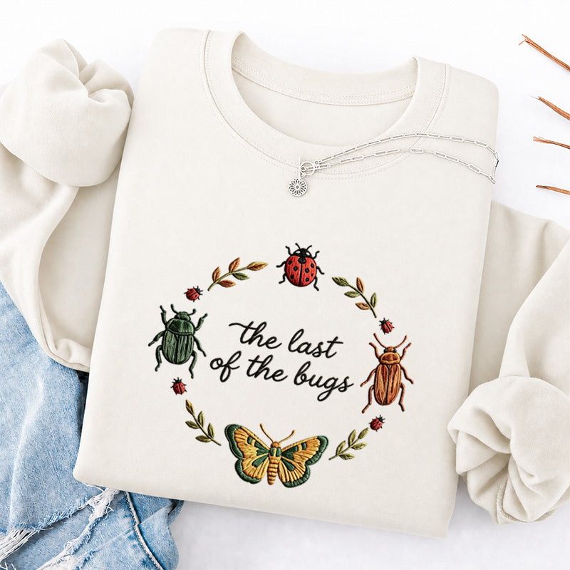Embroidered the Last of the Bugs Classic Crewneck Sweatshirt