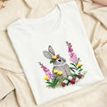 Embroidered Rabbit and Strawberries Classic Adult Unisex Crew Neck T-Shirt